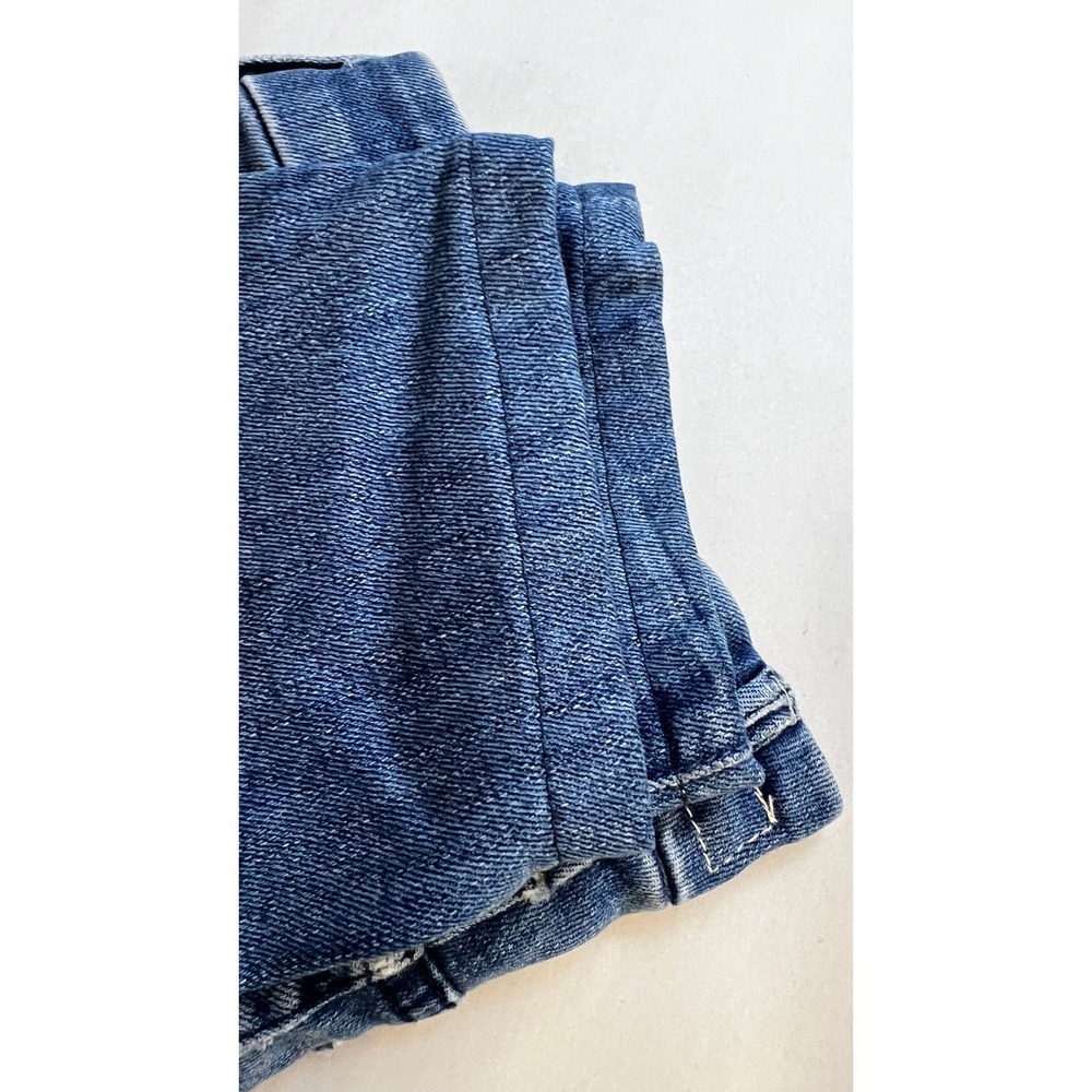 Mother The Looker Graffiti Girl Jeans Distressed Blue Denim Size 26 - Picture 13 of 14